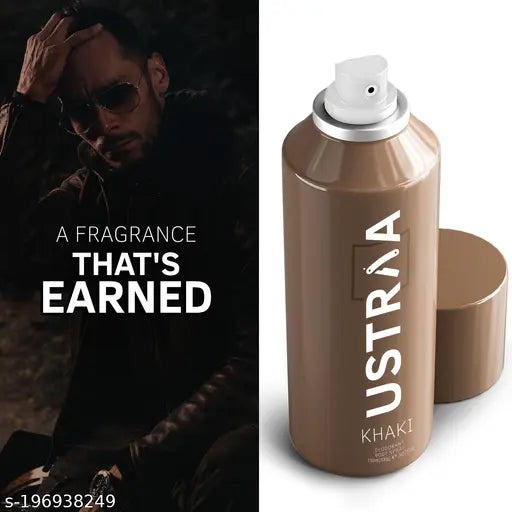 Ustraa KHAKI Deodorant Body Spray - 150 ml - Pack of 3