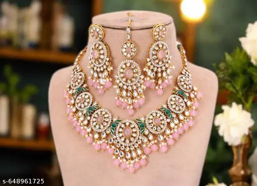 Pink Petal Statement Set