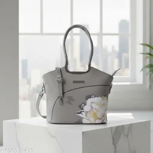 Zufisha Printed Floral Vegan Leather Handbag