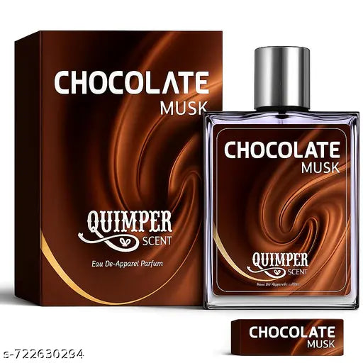Quimper Chocolate Musk Combo of 2 Unisex Spray Perfume | Choco Vanilla Long-Lasting Sweet & Gourmand Fragrance | Premium for Men & Women