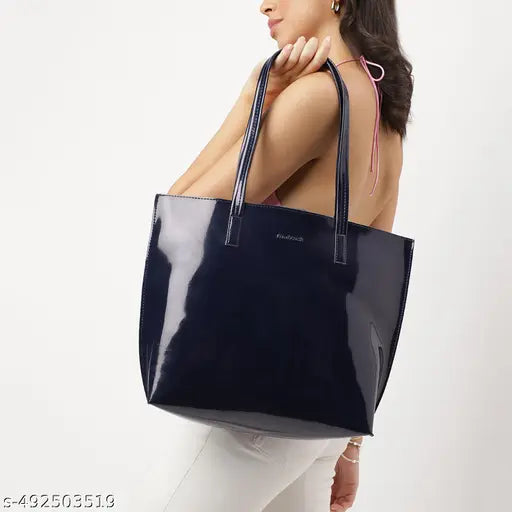 Fastrack Navy Blue Party Tote Bag for Women