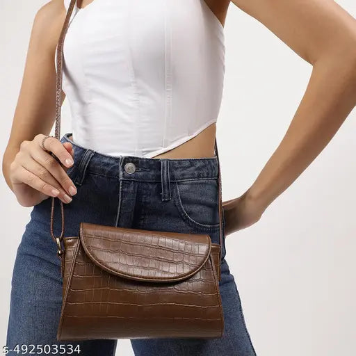 Fastrack Tan Brunch Shoulder Bag for Women