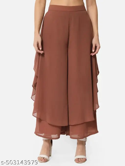 OTIRA Women Palazzo Pants | Stylish & Comfortable Wide Leg Trousers for Casual & Ethnic Wear
