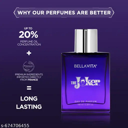 Bella Vita Joker EDP Unisex Perfume for Men and Women 100 ml