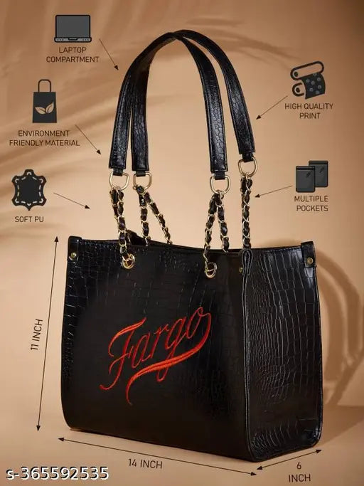Fargo Women Black Tote