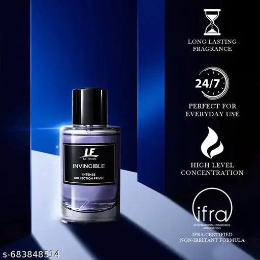 La French Invincible Perfume-50ml | Perfume for Men & Women | Intense Collection Privée | Long-Lasting Luxury Fragrance | Rich, Bold & Elegant Scent