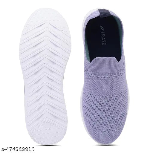 TRASE Sports Running Walking Shoes for Women, Lightweight & Comfortable (42131, LAVENDER)