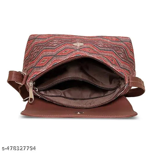 Zouk Gwalior Weaves Flap Sling Bag