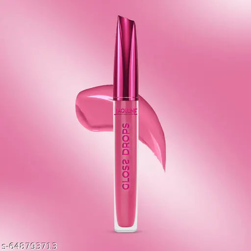 JAQULINE USA Gloss Drops Lip Gloss | Hydrating | Long-Lasting Shine | Non-Sticky & Lightweight | Vitamin E & Hyaluronic Acid | Vegan | Cruelty-Free | Moisturizing | Gloss Queen 04, 3.5ml