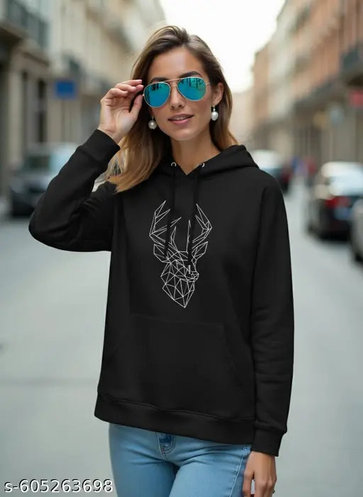 Dagcros Women Printed Sweatshirts Hoodies Lined Fleece Casual Athletic Pullover