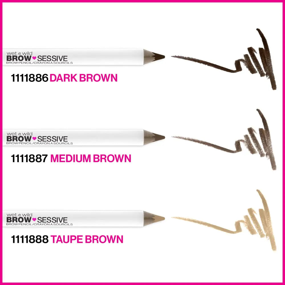 wet n wild Brow-Sessive Brow Pencil 9g- Medium Brown