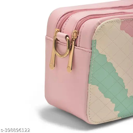 Astute Designer Sling Bag for Girls/Women - Pink