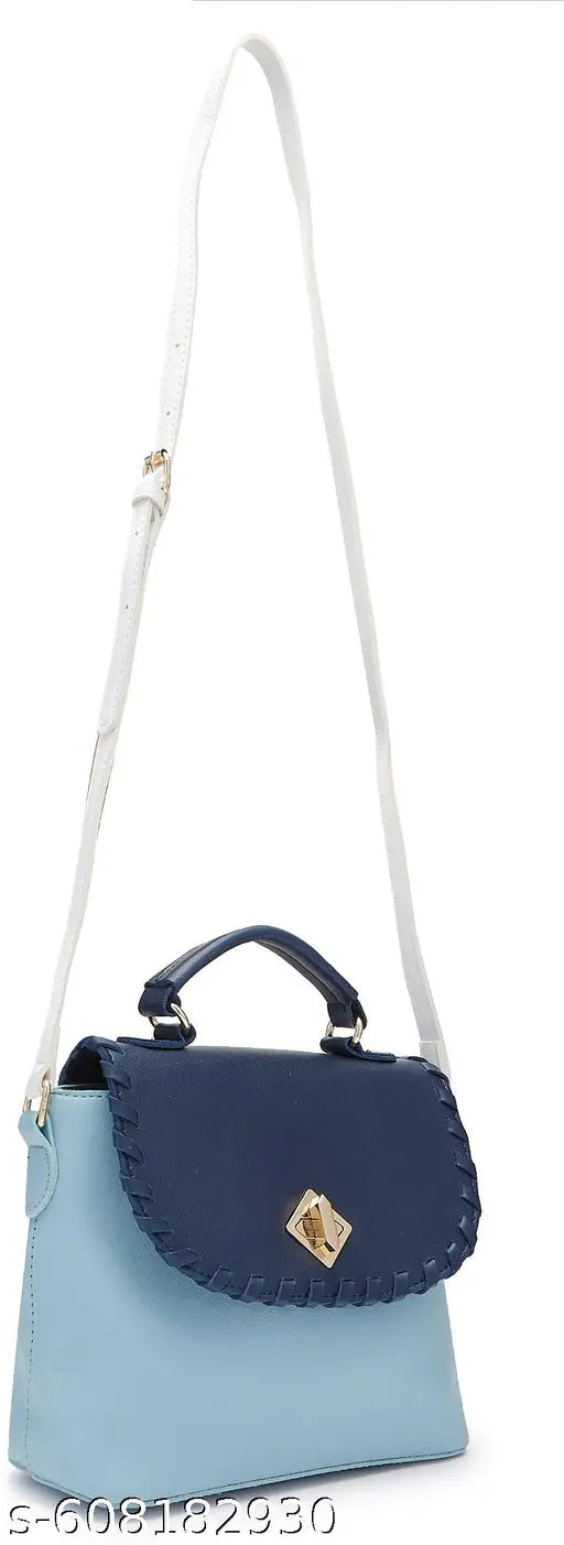 Globus Women Blue Colourblocked Sling Bag