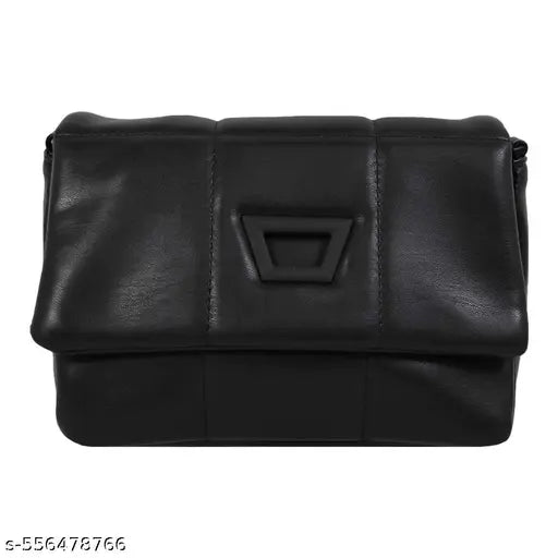 Quilted PU Leather Clutch & Handbag