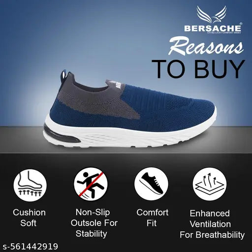 Bersache Sneaker, Loafers ,Casual With Extra Comfort Sneakers For Women's (Blue)