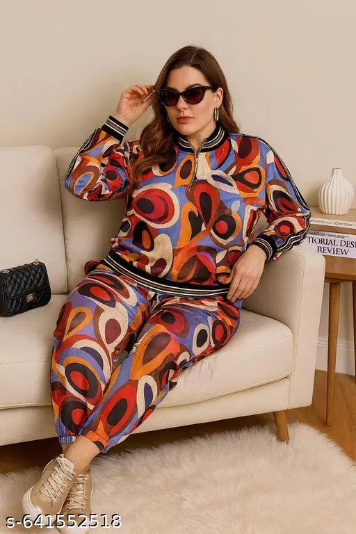 Austivo Women Winter Graphic Co-ord set