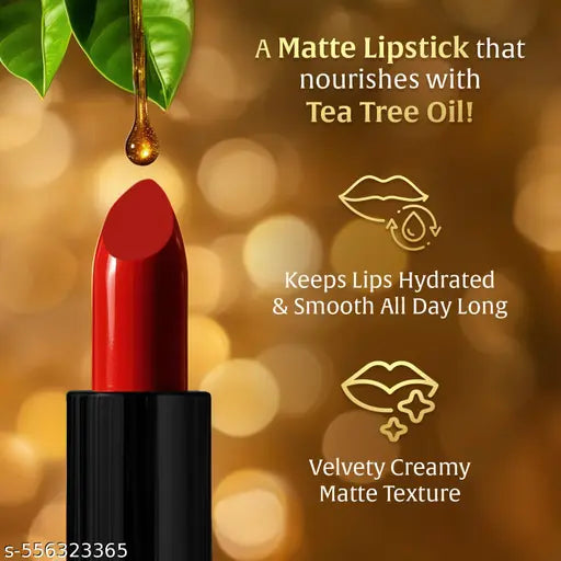 FACES CANADA Comfy Matte Velvet Touch Lipstick - Tea Rose 16, 4.2g | Velvety Matte Finish | 8HR Longstay | Intense Colour | Hydrating Lips | Smooth Application | Foodproof & Crackproof