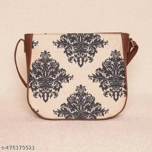 Zouk Mughal Motif U-Shaped Sling Bag