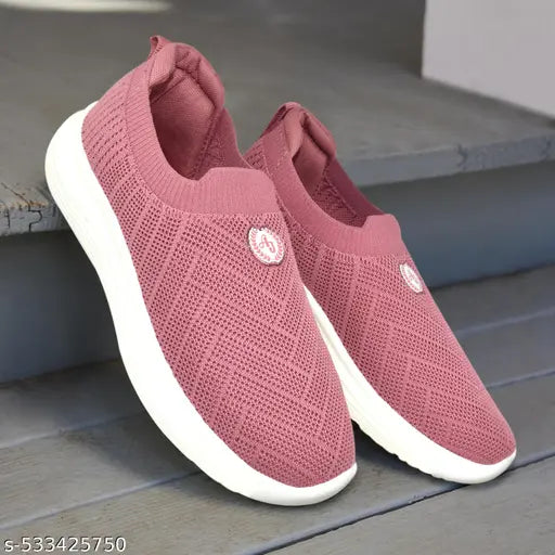 Ajanta Women's Peach Slip-On Casual Shoe | Women's Slip-On Casual Shoe | Women's Casual Shoe | Slip-On Casual Shoe | Casual Shoe |