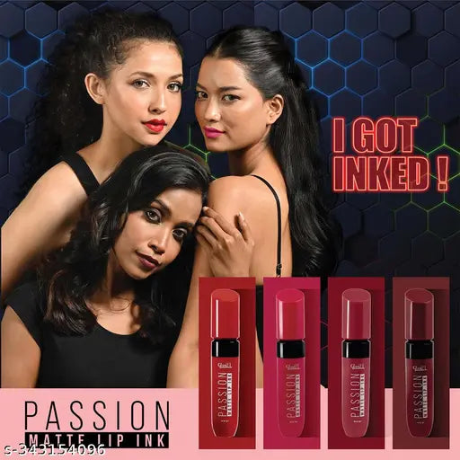 Glam21 Passion Matte Lip Ink | Upto 12-Hour Color Stay | Lightweight & Comfortable | Non-Sticky And Non-Drying - 02 Riding Hood Red,6gm