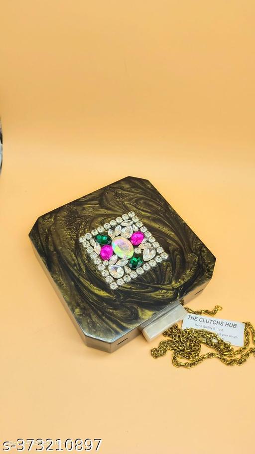 Designer Handbag Fashionable Unique Resins Clutch for Women With Unique Pattern Handmade Clutch Bag Embroidery Clutch Bag Purse For Bridal, Casual, Party, Wedding