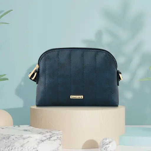 Fastrack Quilted Navy Blue Sling Bag