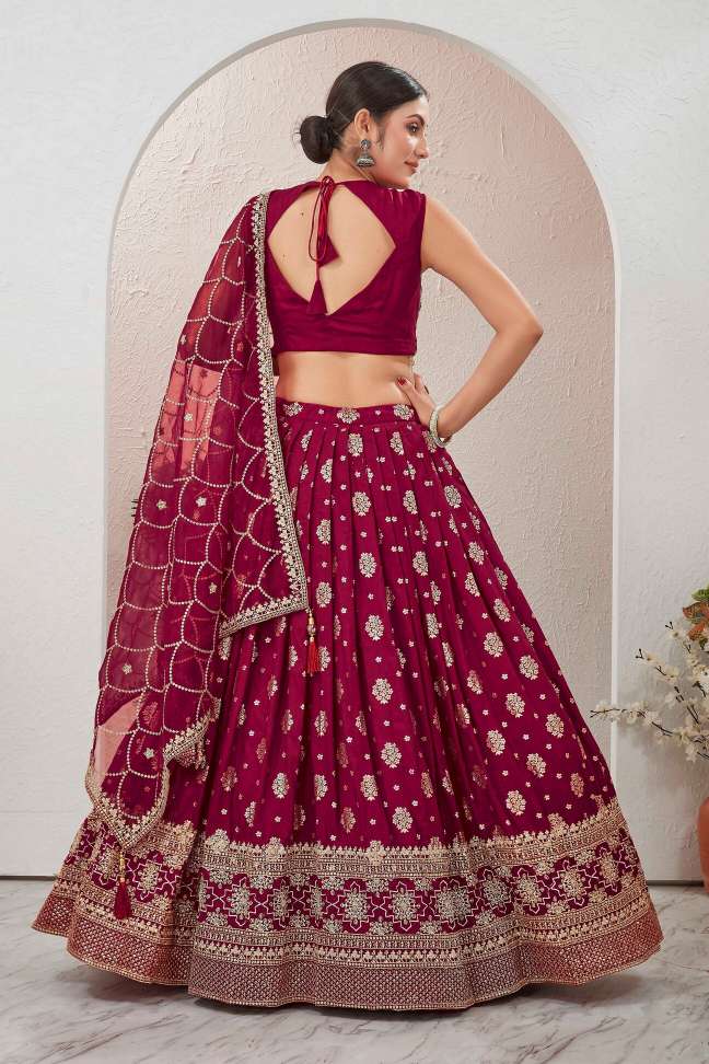 Embroidered Stitched Lehenga Choli
