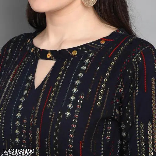 J Turritopsis Women's Rayon Foil Printed Jumpsuit