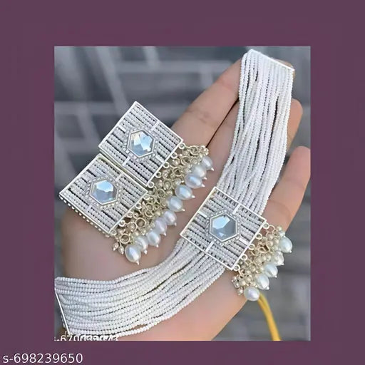 New Classic Earrings Adjustable Fit, with Cubic Zirconia and Pearl Accents and multiplemoti chikset