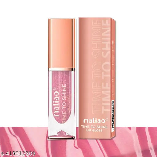 Maliao Time to Shine Lip Gloss - Glossy Brilliance for Stunning Lips (004-SPRING GLOW )