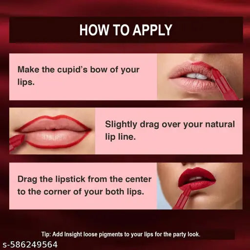 Insight Make-Up Essentials Matte Lipstick 4.2g (A26 PINK ME RED)