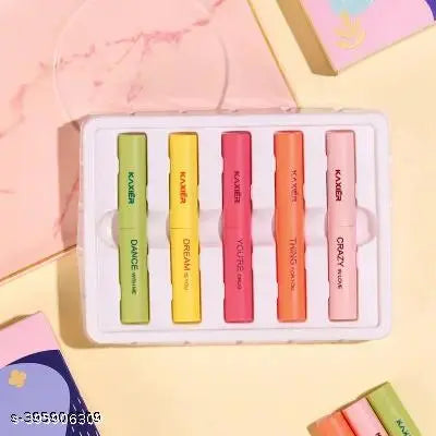 Premium Trending Korean Lipstick Set- Pack of 5