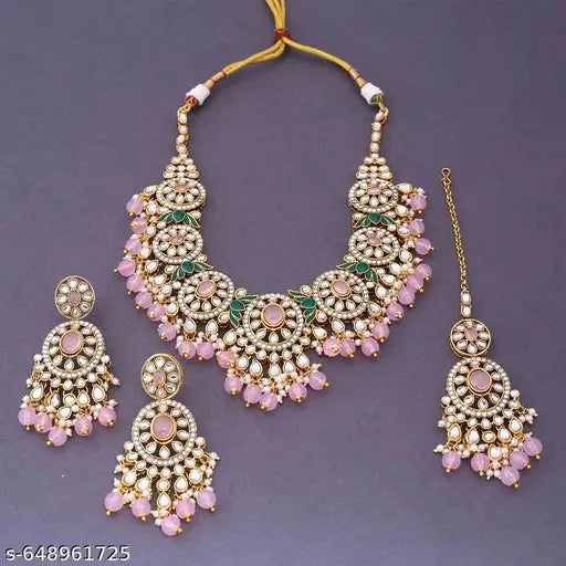 Pink Petal Statement Set