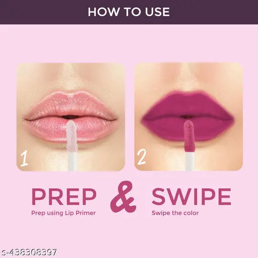 Lotus Make-Up Proedit Prep And Swipe Lip Color | With Lip Primer | Longlasting | Smudge proof | PL10 - Rustic Blueberry | 6g