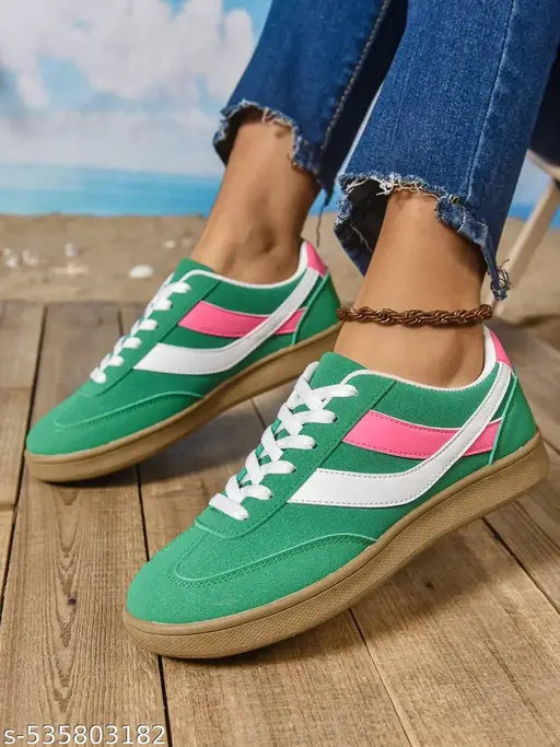 Layasa New Flat Women's Stylish Casual Sports Sneakers | Walking Snekers Shoes | Partywear Sneakers | Running Sneakers For Women's and Girl