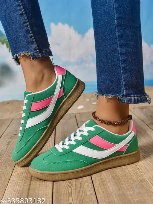 Layasa New Flat Women's Stylish Casual Sports Sneakers | Walking Snekers Shoes | Partywear Sneakers | Running Sneakers For Women's and Girl