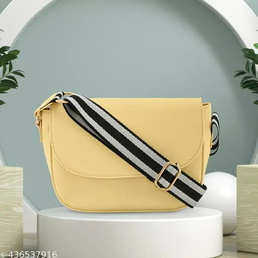 Fastrack Women's Casual Sling Bag Butter Yellow