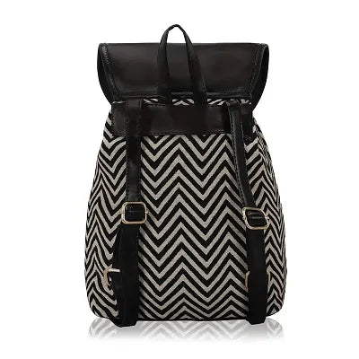 KLEIO Women's Casual Spacious Backpack Hand Bag for College ( Black )