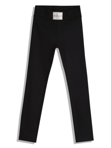 Calvin Klein Girl's Regular Leggings (Black)