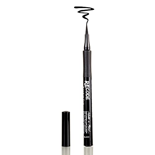 RECODE Make A Point Sketch Pen Kajal & Eyeliner Water-Proof, Black, 1.2 ml