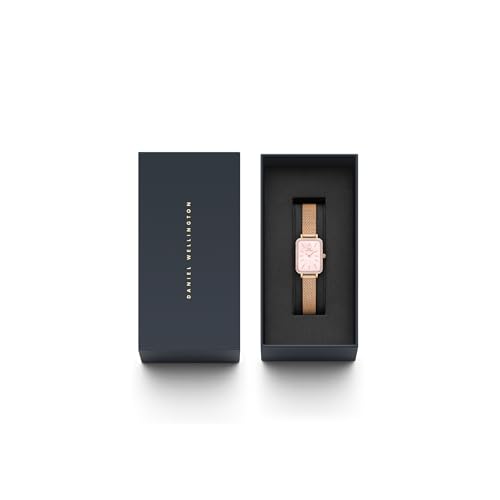 Daniel Wellington Women Analogue Mother of Pearl Pink Square Dial Watch- DW00100669K