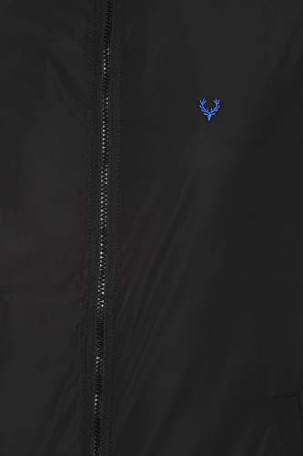 Allen Solly Men's Jacket (ASJKWBOF685115_Black_2XL)