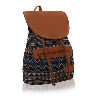 KLEIO Women's Ladies Casual Spacious Backpack Hand Bag (Multicolour, Tan)