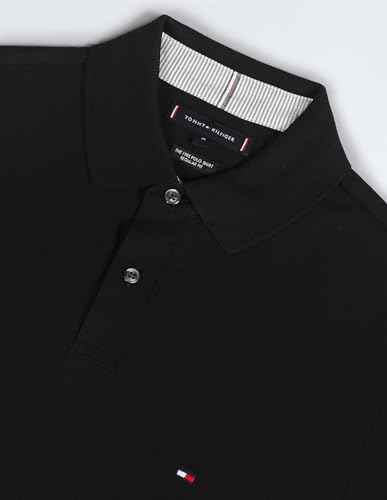 Tommy Hilfiger Men's Regular Fit T-Shirt (S24HMKT185_Black XL)