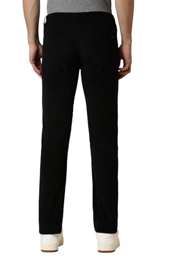 Allen Solly Men's Slim Casual Pants (ASTFQSRF810185_Black