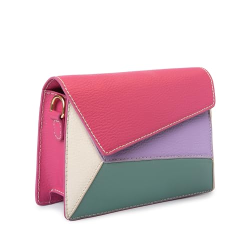 KLEIO Vegan Bold Geometric Clutch Sling Bag for Women/Girls