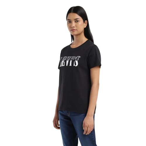 Levi's Women's Regular Fit T-Shirt (Black)