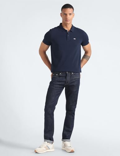 Tommy Hilfiger Men's Slim Fit T-Shirt (S24JMKT347_Blue XL)