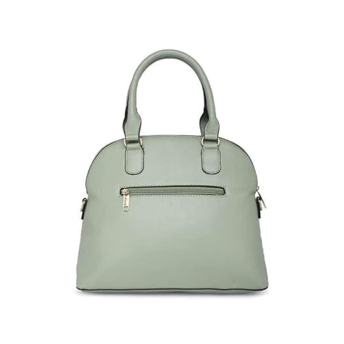 Lavie Criss Marjorie Synthetic leather Zipper Closure Women's Satchel Handbag (MINT, MEDIUM)