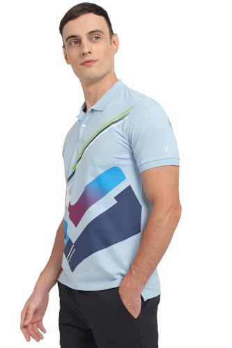 Allen Solly Men's Regular Fit T-Shirt (ASKPMARGF660199_Blue